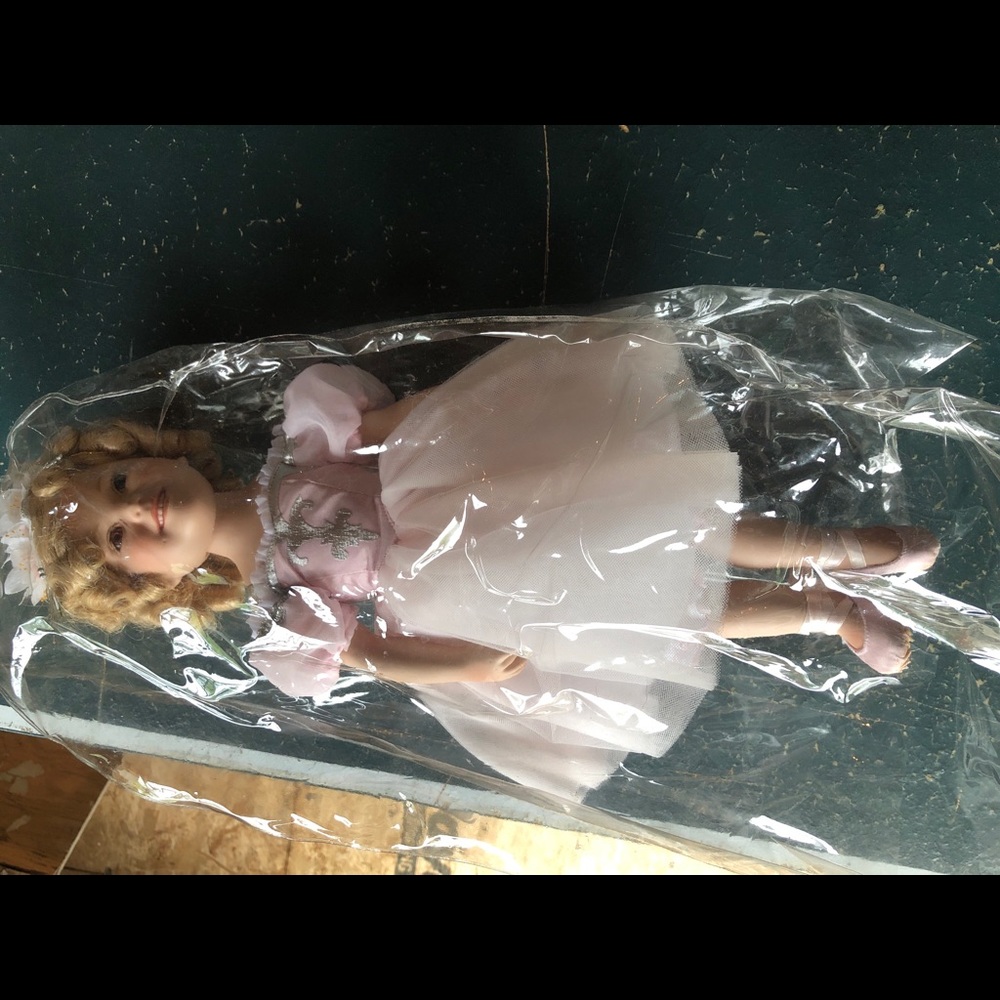 Shirley Temple ballerina porcelain doll.